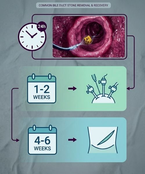 Surgical recovery timeline and patient care